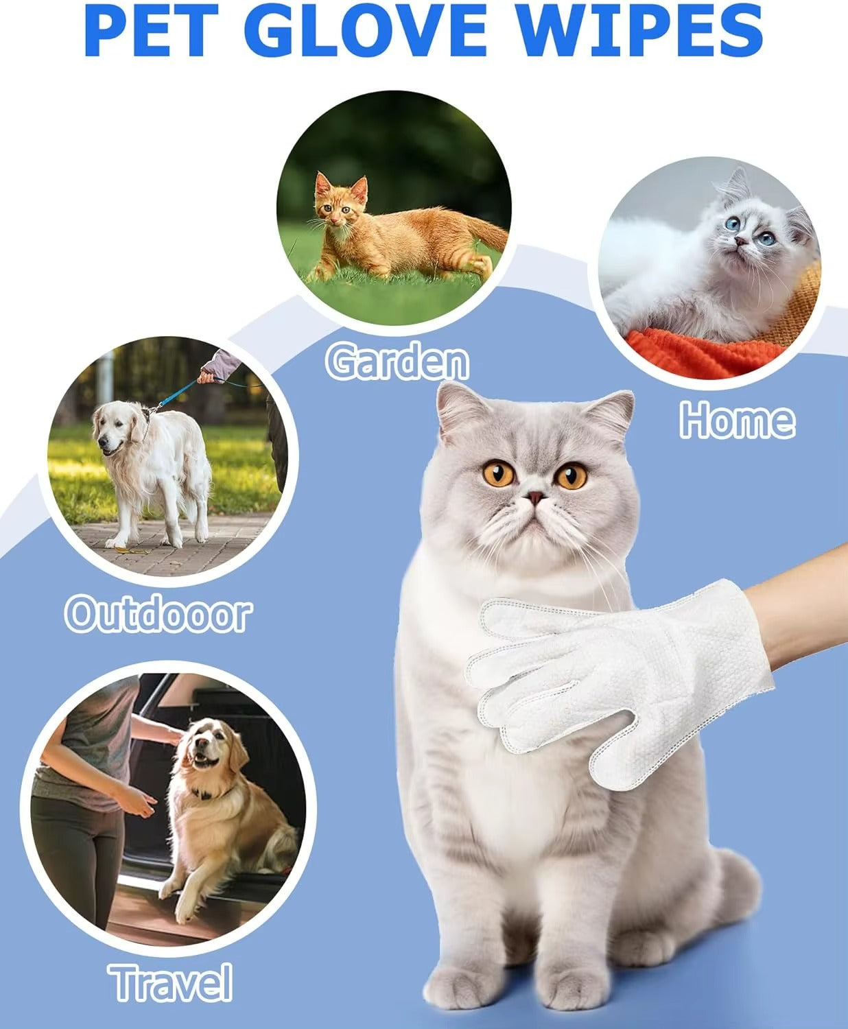 PawPure™ Obrúsky na starostlivosť o srsť a líčidlá